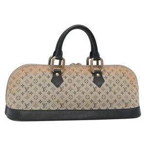 LOUIS VUITTON Monogram Mini Alma Ron Hand Bag Blue M92205